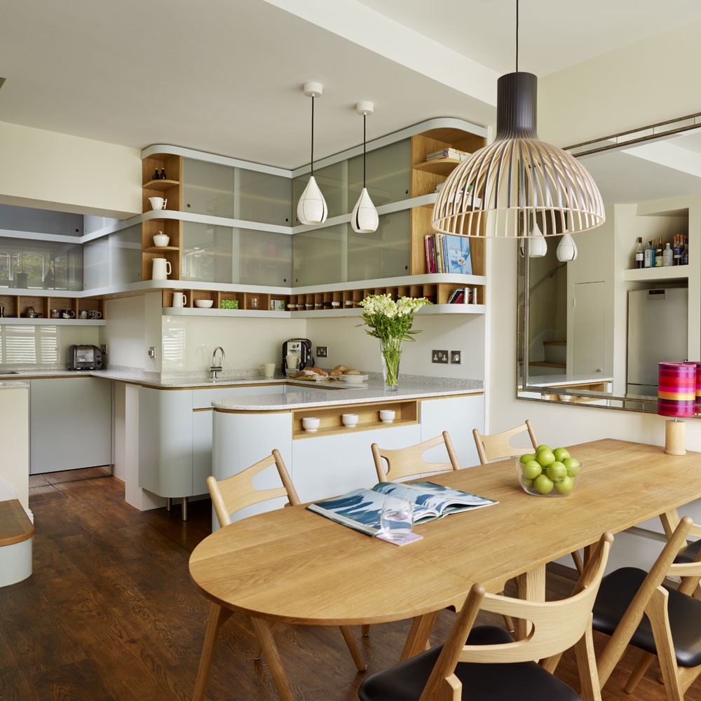 Open Kitchen Dining Room Ideas - Remodelaholic | Creating an Open Kitchen and Dining Room : While a modern aesthetic will almost always compliment open concept kitchen designs, that doesn't mean it's your only option.